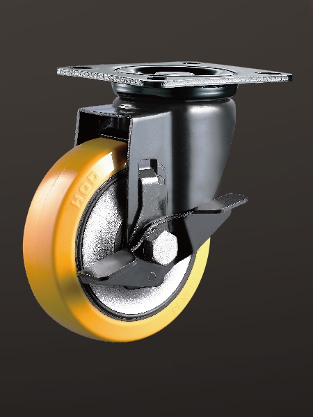 平底邊（biān）刹PU輪