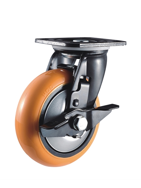 平底（dǐ）邊刹PU輪